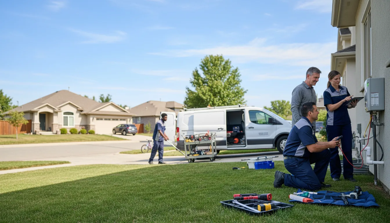 Tankless water heater service in Roscoe, MN